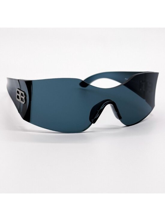 NEW BALENCIAGA BB0292S 003 SUNGLASSES BLUE UNISEX GEOMETRIC EYEWEAR BALENCIAGA main image 4